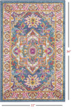 2' X 3' Teal Blue Power Loom Area Rug - Homeroots - Flyclothing LLC