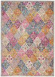 7' X 10' Pink And Gray Geometric Dhurrie Area Rug - Homeroots - Flyclothing LLC