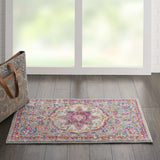 2' X 3' Pink And Gray Power Loom Area Rug - Homeroots - Flyclothing LLC