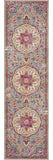 8' Pink And Gray Power Loom Runner Rug - Homeroots - Flyclothing LLC