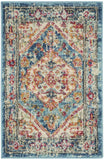 2' X 3' Blue And Ivory Power Loom Area Rug - Homeroots - Flyclothing LLC