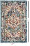 2' X 3' Blue And Ivory Power Loom Area Rug - Homeroots - Flyclothing LLC