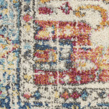 4' Blue And Ivory Round Power Loom Area Rug - Homeroots - Flyclothing LLC