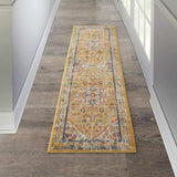 8' Yellow And Ivory Dhurrie Runner Rug - Homeroots - Flyclothing LLC