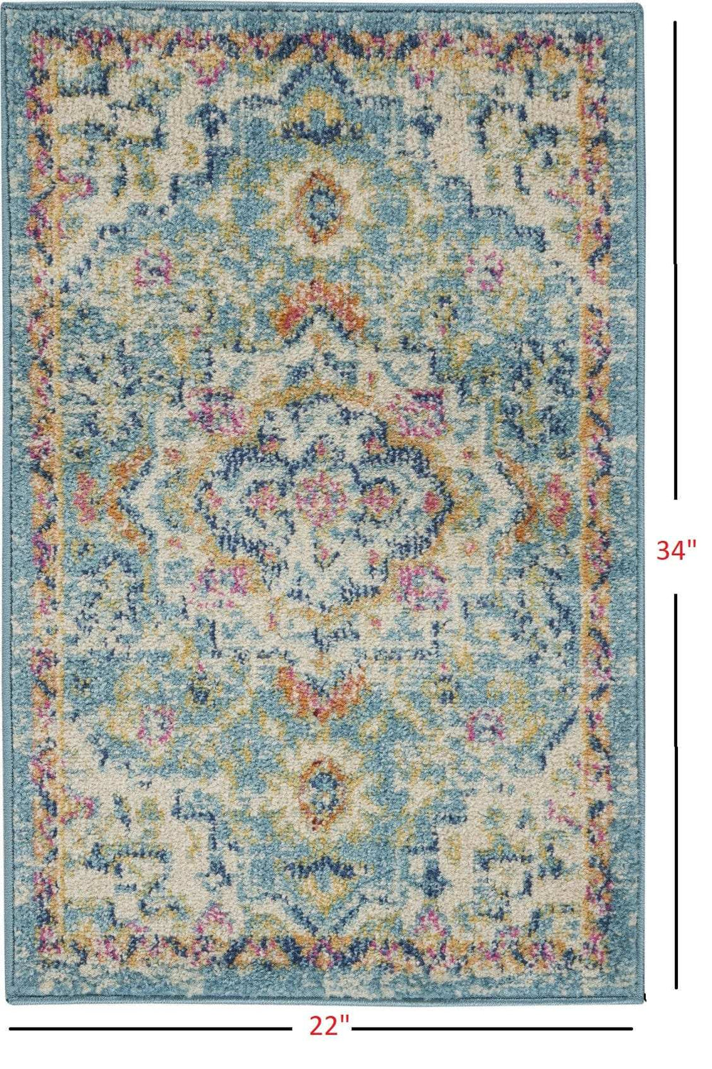 2' X 3' Blue And Ivory Dhurrie Area Rug - Homeroots - Flyclothing LLC