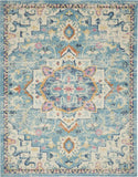 8' X 10' Blue And Ivory Dhurrie Area Rug - Homeroots - Flyclothing LLC