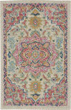 2' X 3' Pink And Ivory Southwestern Dhurrie Area Rug - Homeroots - Flyclothing LLC