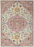 4' X 6' Pink And Ivory Southwestern Dhurrie Area Rug - Homeroots - Flyclothing LLC