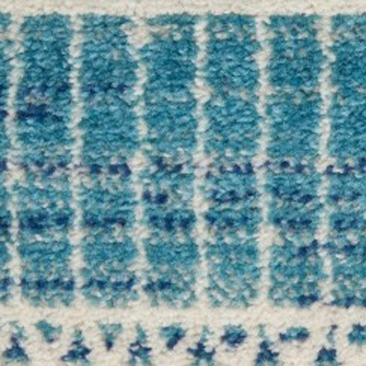 5' X 7' Navy Blue Southwestern Power Loom Area Rug - Homeroots - Flyclothing LLC