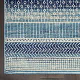 8' X 10' Navy Blue Southwestern Power Loom Area Rug - Homeroots - Flyclothing LLC