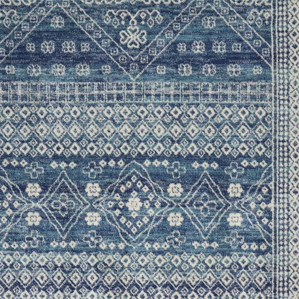 4' X 6' Navy Blue Power Loom Area Rug - Homeroots - Flyclothing LLC