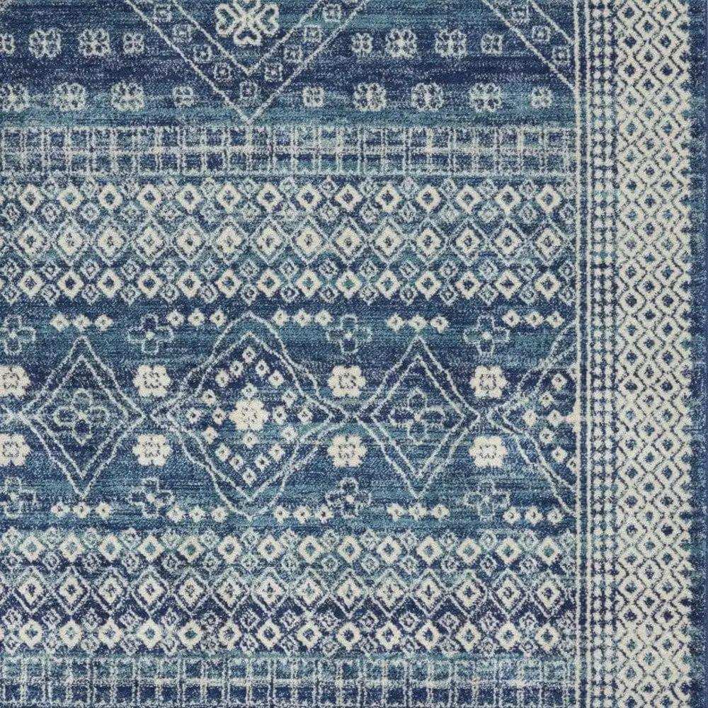 5' X 7' Navy Blue Power Loom Area Rug - Homeroots - Flyclothing LLC