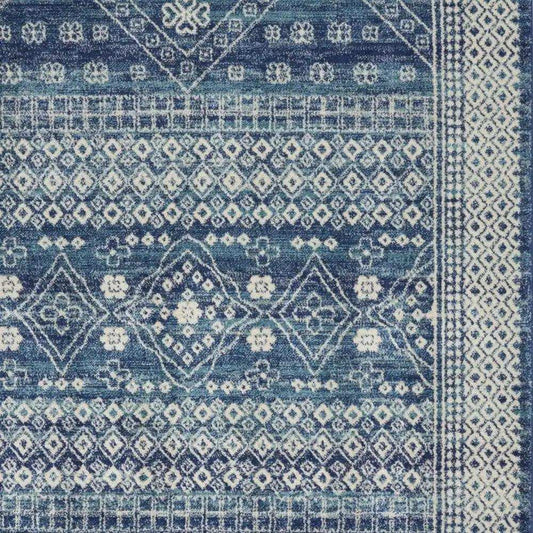 5' X 7' Navy Blue Power Loom Area Rug - Homeroots - Flyclothing LLC