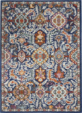 4' X 6' Blue And Ivory Power Loom Area Rug - Homeroots - Flyclothing LLC