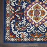 4' X 6' Blue And Ivory Power Loom Area Rug - Homeroots - Flyclothing LLC