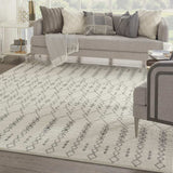 8' X 10' Gray Geometric Power Loom Area Rug - Homeroots - Flyclothing LLC