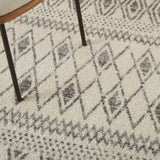 5' X 7' Gray Geometric Berber Power Loom Area Rug - Homeroots - Flyclothing LLC