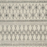 5' X 7' Gray Geometric Berber Power Loom Area Rug - Homeroots - Flyclothing LLC