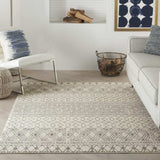 5' X 7' Gray Geometric Power Loom Area Rug - Homeroots - Flyclothing LLC