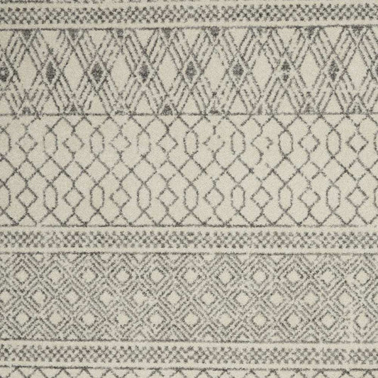 5' X 7' Gray Geometric Power Loom Area Rug - Homeroots - Flyclothing LLC