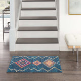 2' X 3' Navy Blue Southwestern Berber Area Rug - Homeroots - Flyclothing LLC