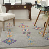 5' X 7' Gray Geometric Berber Area Rug - Homeroots - Flyclothing LLC