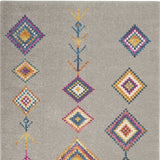 5' X 7' Gray Geometric Berber Area Rug - Homeroots - Flyclothing LLC