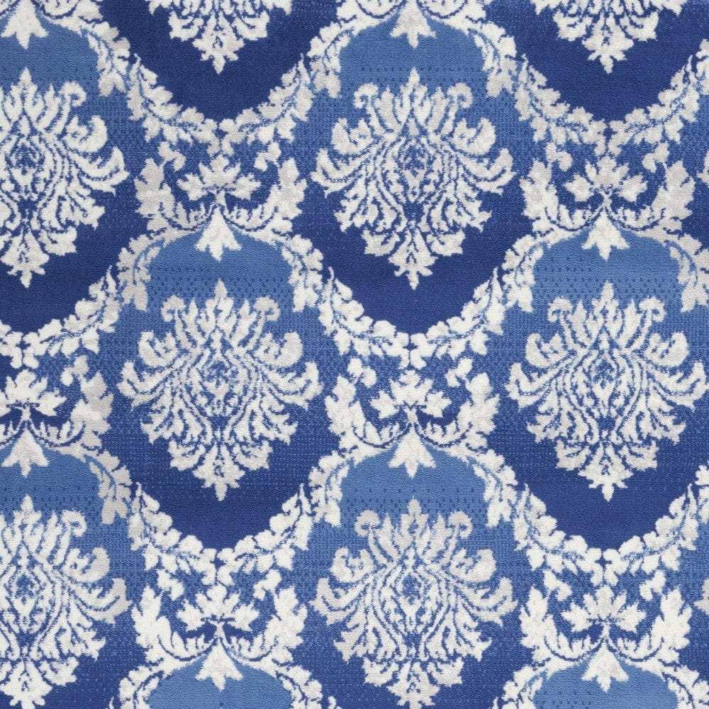 4' X 6' Blue Floral Dhurrie Area Rug - Homeroots - Flyclothing LLC
