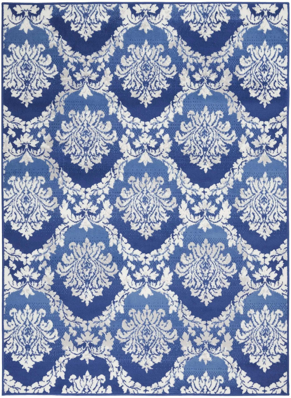 5' X 7' Blue Floral Dhurrie Area Rug - Homeroots - Flyclothing LLC