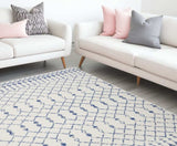 6' X 9' Ivory Geometric Berber Area Rug - Homeroots - Flyclothing LLC