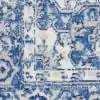 6' X 9' Blue Gray Floral Dhurrie Area Rug - Homeroots - Flyclothing LLC