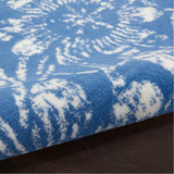 6' X 9' Blue Floral Dhurrie Area Rug - Homeroots - Flyclothing LLC