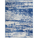 6' X 9' Blue And Ivory Ombre Dhurrie Area Rug - Homeroots - Flyclothing LLC