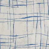 5' X 7' Blue And Ivory Abstract Dhurrie Area Rug - Homeroots - Flyclothing LLC