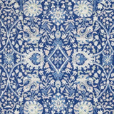 4' X 6' Navy Blue Floral Dhurrie Area Rug - Homeroots - Flyclothing LLC