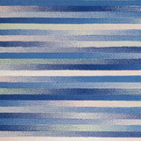 4' X 6' Blue And White Striped Dhurrie Area Rug - Homeroots - Flyclothing LLC