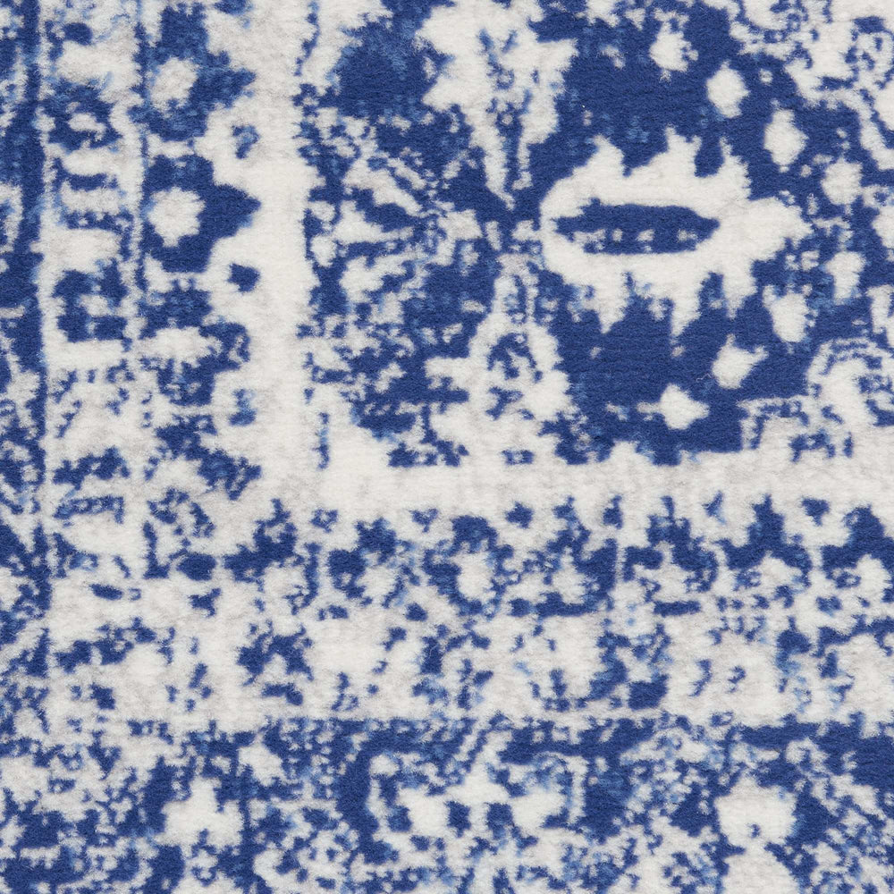 6' X 9' Navy Blue Geometric Dhurrie Area Rug - Homeroots - Flyclothing LLC