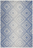 5' X 7' Light Blue Geometric Dhurrie Area Rug - Homeroots - Flyclothing LLC