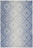 6' X 9' Light Blue Geometric Dhurrie Area Rug - Homeroots - Flyclothing LLC
