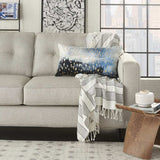 Blue Abstract Lumbar Pillow - Homeroots - Flyclothing LLC