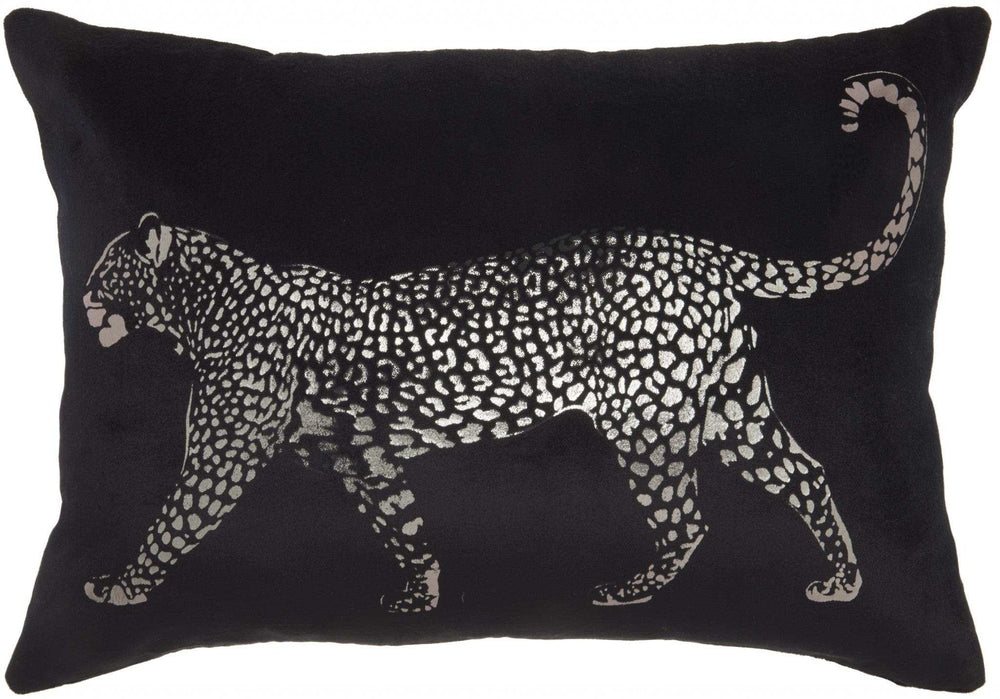 Black Leopard Lumbar Pillow - Homeroots - Flyclothing LLC