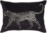 Black Leopard Lumbar Pillow - Homeroots - Flyclothing LLC