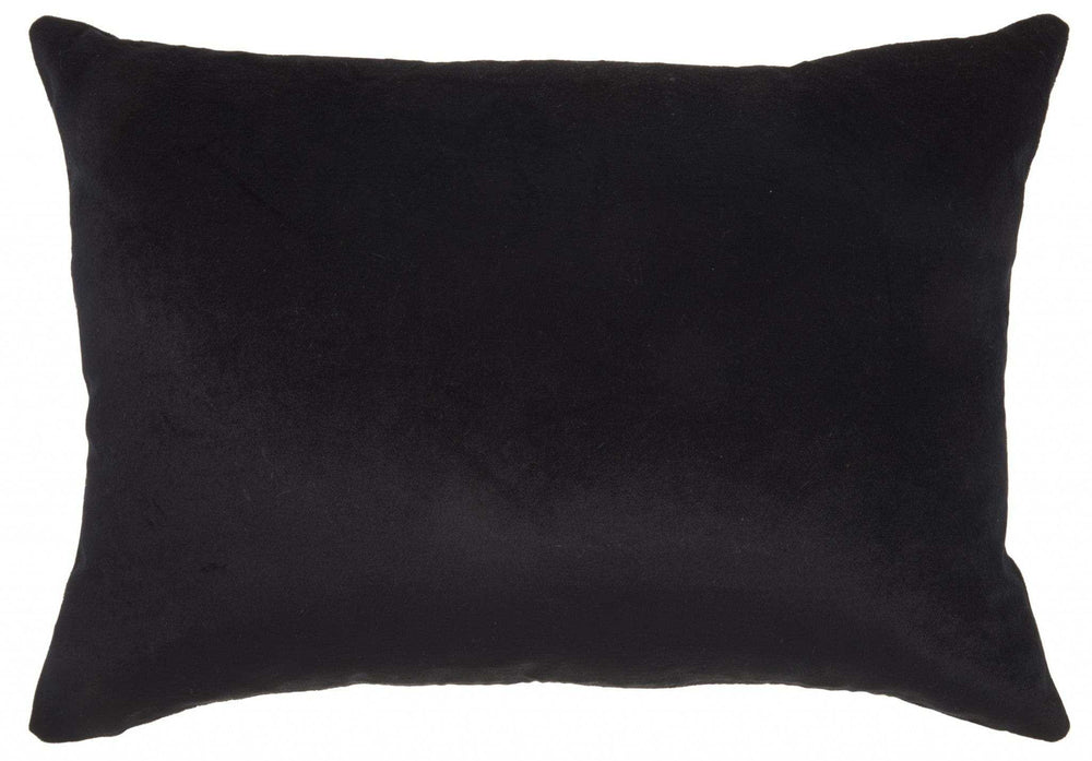 Black Leopard Lumbar Pillow - Homeroots - Flyclothing LLC