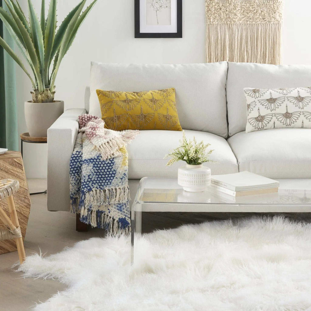 Brilliant Gold Lumbar Pillow - Homeroots - Flyclothing LLC