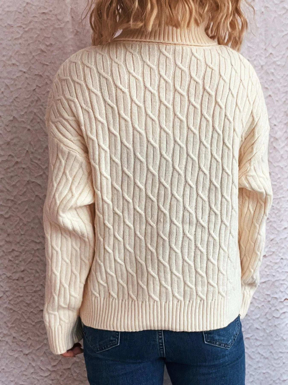 Pumpkin Turtleneck Long Sleeve Sweater - Trendsi - Flyclothing LLC