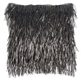 Unique Pewter Grey Shag Accent Pillow - Homeroots - Flyclothing LLC