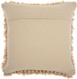 Soft Beige Shag Accent Pillow - Homeroots - Flyclothing LLC