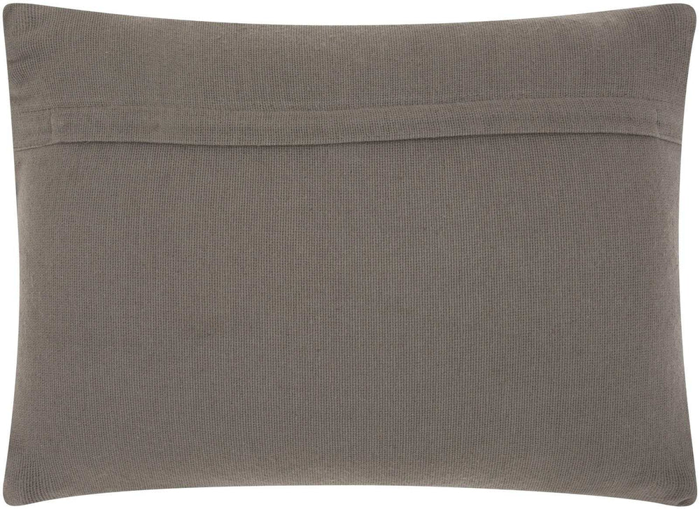 Dark Gray Knotted Detail Lumbar Pillow - Homeroots - Flyclothing LLC
