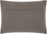 Dark Gray Knotted Detail Lumbar Pillow - Homeroots - Flyclothing LLC