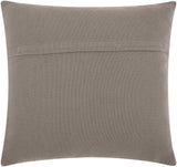 Curly Loops Light Gray Wool Cotton Blend Throw Pillow - Homeroots - Flyclothing LLC